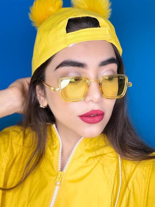 عینک آفتابی دید در شب زنانه زرد مارک گوچی uv400